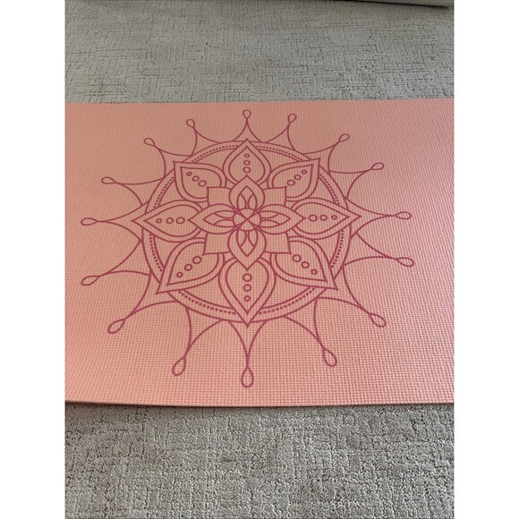 EDX Yoga Mat Pink. 68” X 24”. Great Shape - Picture 5 of 9